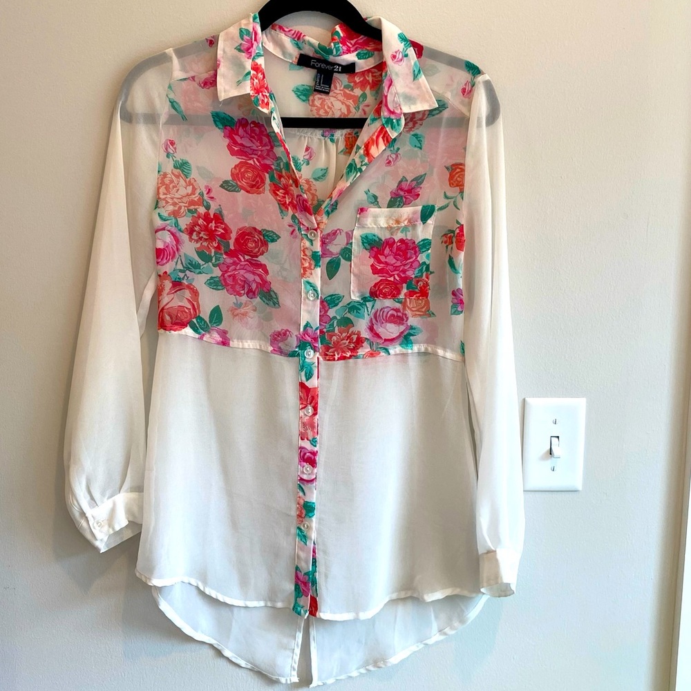 Forever 21 Floral Blouse